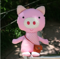 [만들기] 레인보우 돼지 인형만들기(솜,실,바늘포함)