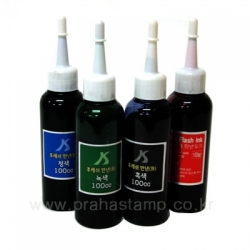 [학급운영] 자동스탬프 전용리필잉크 대용량 100ml (잉크)