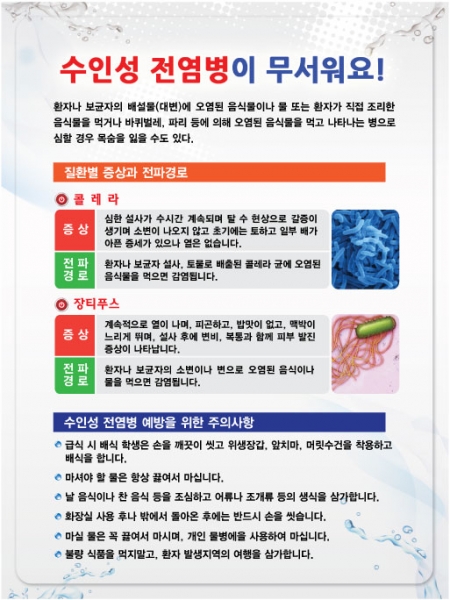 [환경판넬] 수인성 전염병이 무서워요 (옵션선택)