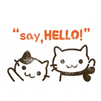 스텐실손수건만들기(1set)-헬로우냥이