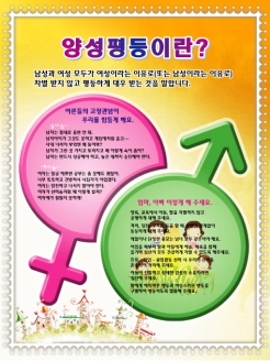 [보건판넬] 양성평등이란? (옵션선택)