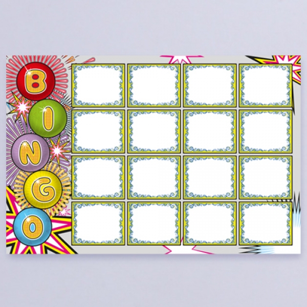 [학습교구] 영어 배경판-날씨 Bingo Game 배경판
