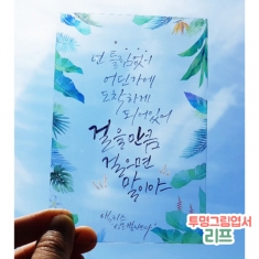 [만들기] 투명그림엽서-리프(10장)