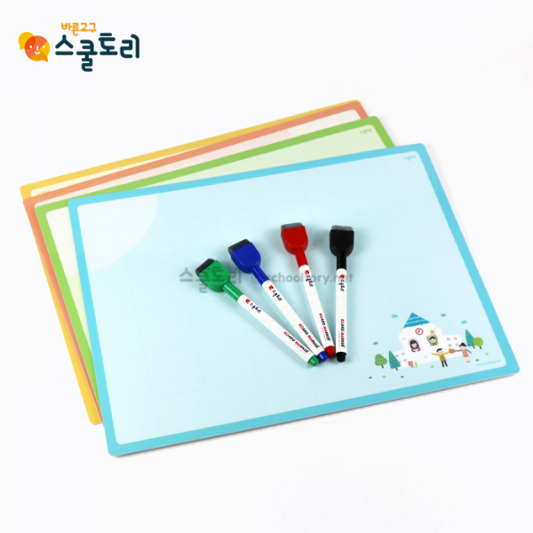 [스쿨토리] 양면자석(40*30) - 토리보드 ★ 한모둠set(4장)