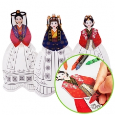 [만들기] 전통의상 색칠풍선 백제 (10인)