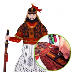 [만들기] 이순신 장군 색칠풍선(10인)