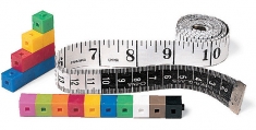 [수학교구] inch/cm 양면 측정 줄자 English/Metric Tape Measures (1개) EDU 0363-1
