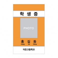 [행사용품] 학급&학교행사용 신분증&카드 33학생증(주황)