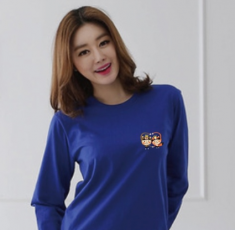 [마이제이디나눔기업][반티]캐릭터 긴팔 라운드 티셔츠-귀요미하트