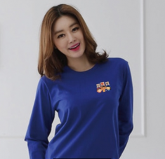 [마이제이디나눔기업][반티]캐릭터 긴팔 라운드 티셔츠-아이러브