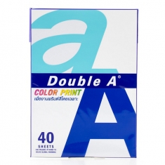 [학습준비물] 더블에이 칼라 프린트 용지 A4 90g 40매