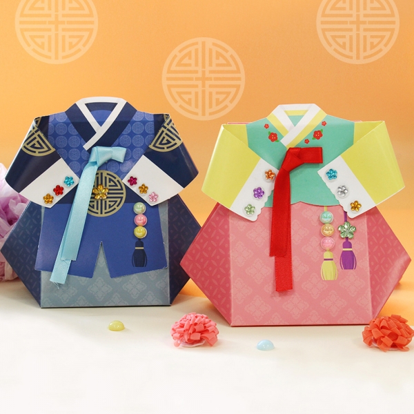 [만들기] 한복 복주머니 상자 5set