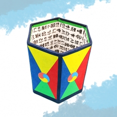 육각연필꽂이 만들기 - 1