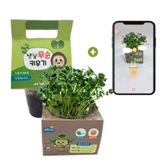 [학습교구] 친환경 새싹무순 키우기 (환경 스티커, AR 포함)