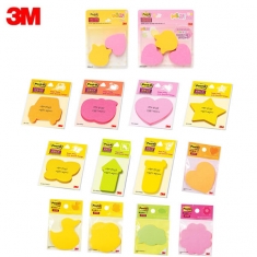 3M 모양 포스트잇 자동차/사과/하트/별/나비/꽃 다이컷