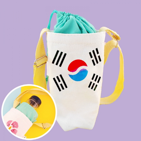 [만들기] 보온보냉 나라사랑 스텐실 텀블러 가방-태극기