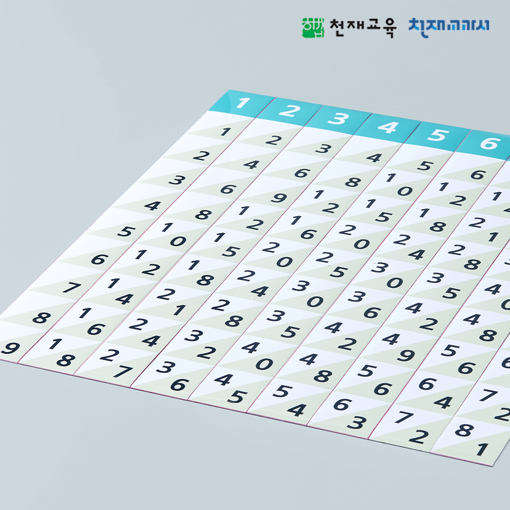 T셀파몰,[외부채널용][천재Tools][3-1][수학] 칠판용 격자 곱셈판(공통/교사용)