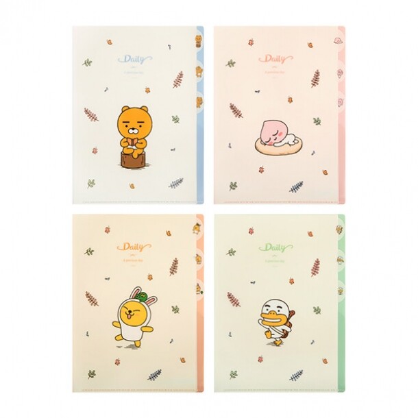 카카오프렌즈 데일리 인덱스 파일 화일 3분류