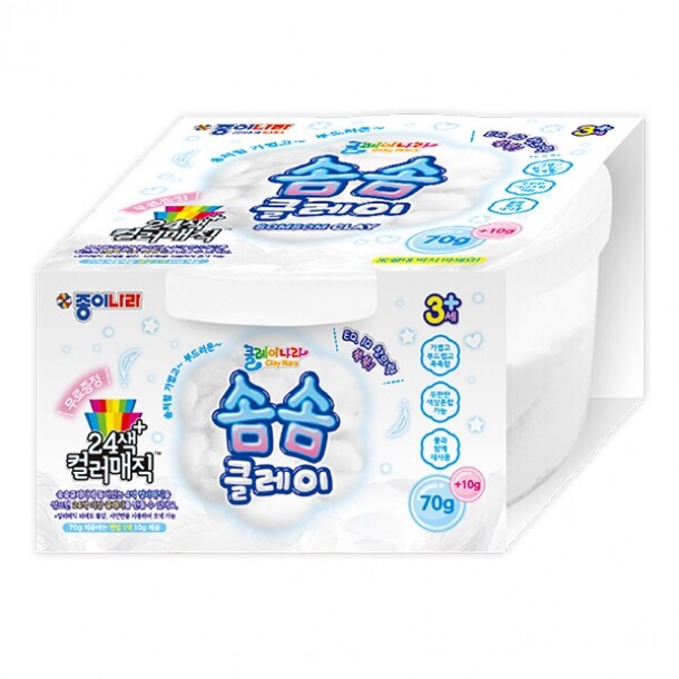 종이나라 솜솜 클레이 70g 컬러매직 10g 촉감놀이