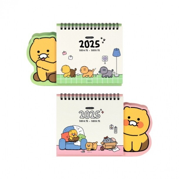 카카오프렌즈 춘식이 오디너리 2025 형태 탁상 캘린더