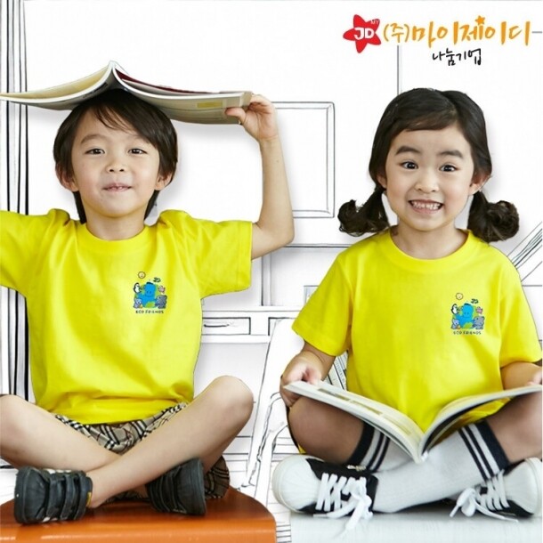 T셀파몰,국산 순면 티셔츠 면티 반팔 환경유니버스 아트 디자인 에코프랜즈 심플 (9색)