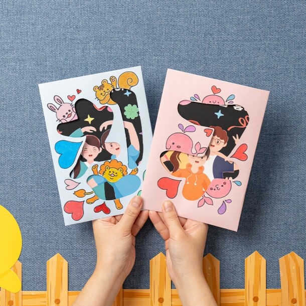 T셀파몰,친구사랑 스크래치 페이퍼 한글 문자도 (활동지, 교육자료 제공)
