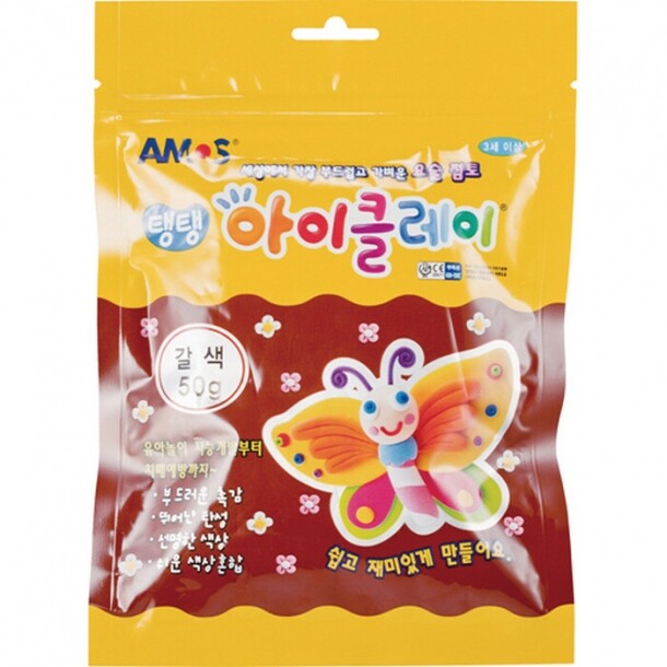 탱탱 아이클레이 파우치 갈색 50g