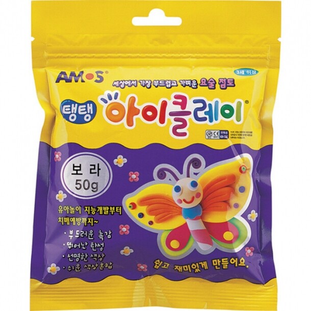 탱탱 아이클레이 파우치 보라 50g