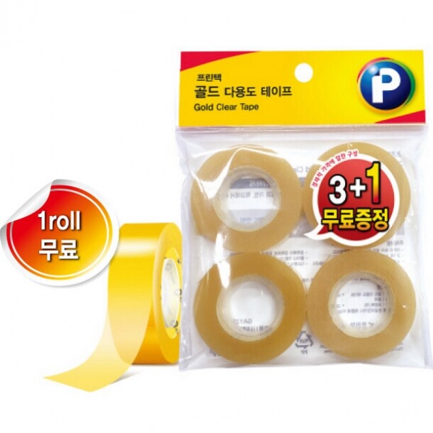 골드다용도테잎 리필3+1 GR1830-4 프린텍