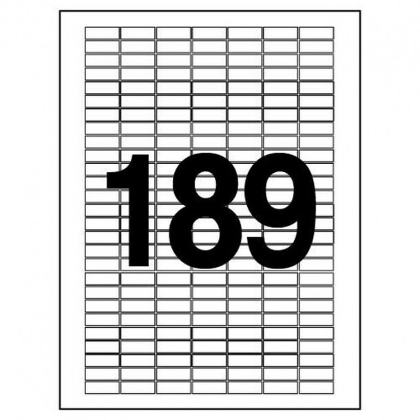 분류표기용 라벨 LQ-3189 20매 189칸 폼텍