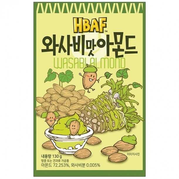 와사비맛 아몬드 120g 길림양행