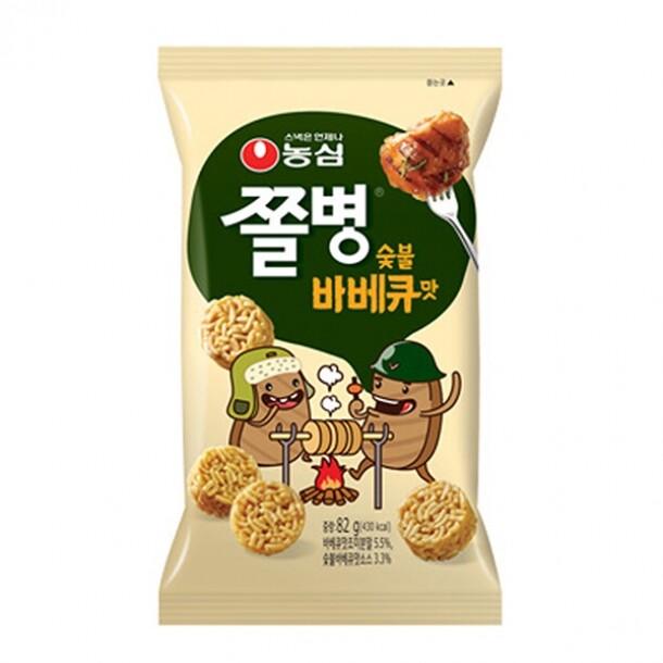 쫄병스낵 숯불바베큐맛 82g 농심