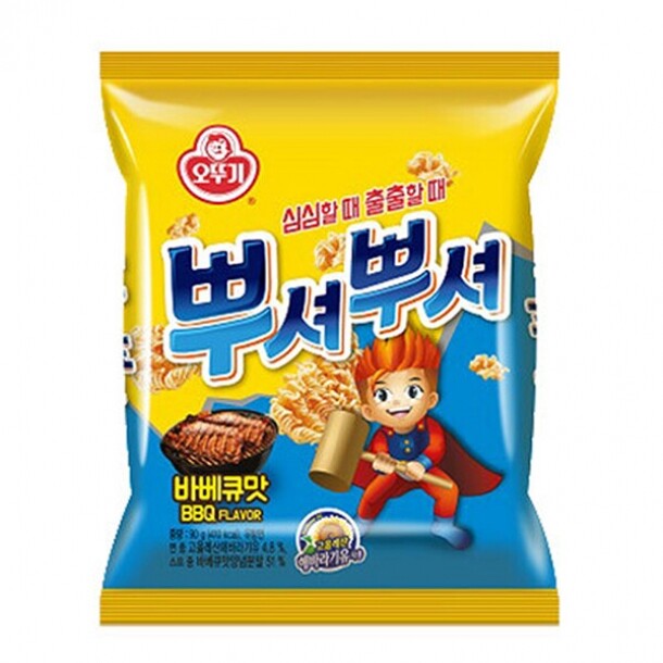 뿌셔뿌셔바베큐맛 90g 오뚜기