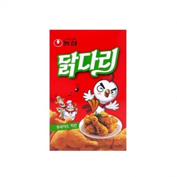 농심닭다리 후라이드 치킨맛 66g 12개