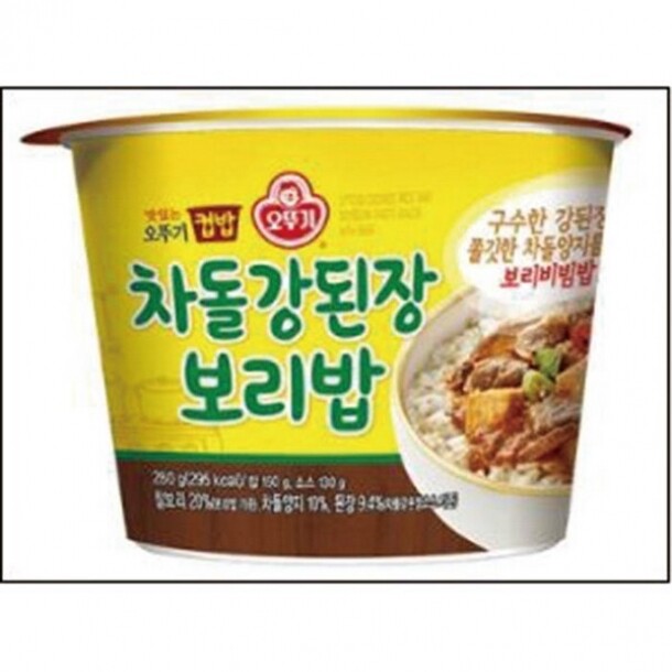 차돌강된장보리밥 310g 12개 BOX 오뚜기