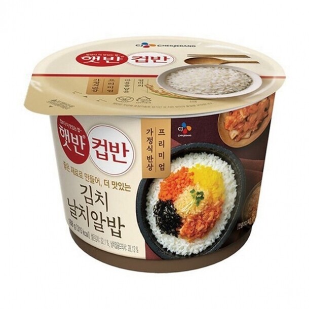 햇반 컵반 김치날치알밥 188g 24개 박스 CJ