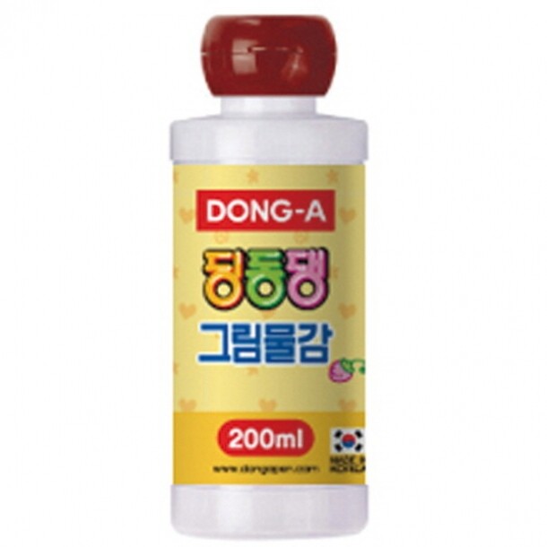 딩동댕 그림물감 200ml 갈색 동아