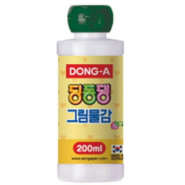 딩동댕 그림물감 200ml 녹색 동아