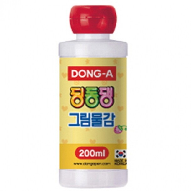 딩동댕 그림물감 200ml 빨강 동아