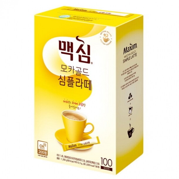 맥심 모카골드 심플라떼 10.5gX100T 동서식품