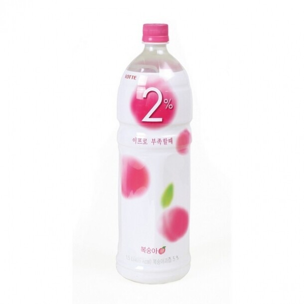 2% 부족할때 복숭아 1.5L PET 롯데칠성