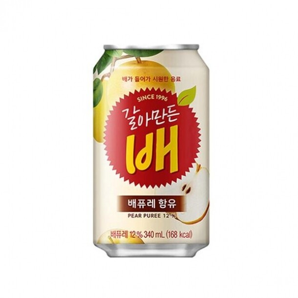 갈아만든배 340ml 캔 해태음료 1BOX 48개입