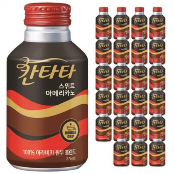 롯데 칸타타 1박스 스위트아메리카노 캔 275ml 24개입