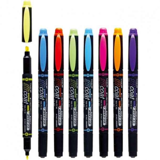 형광펜 coat 보라 TC97 1자루 톰보 TOMBOW