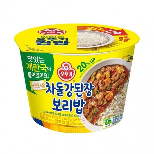 차돌강된장보리밥 310g 12개 BOX 오뚜기