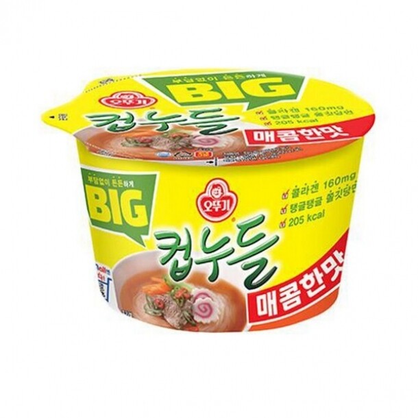 BIG컵누들 매콤한맛 큰컵 61gx12개 BOX 오뚜기