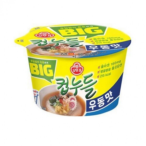 BIG컵누들 우동맛 큰컵 61.5gx12개 BOX 오뚜기