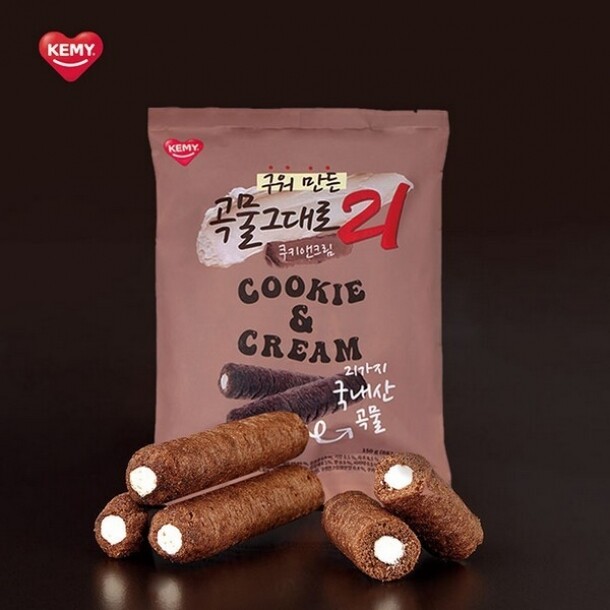 구워만든곡물그대로21 쿠키앤크림150g