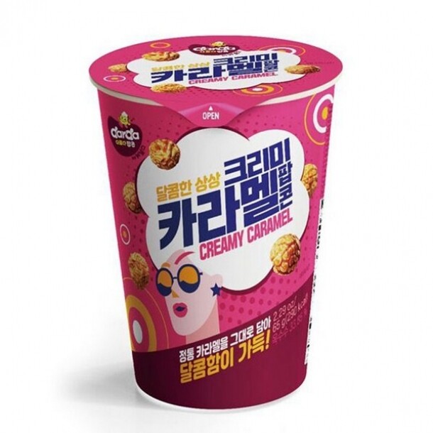 다르다 크리미카라멜 팝콘 65g M컵 제이앤이