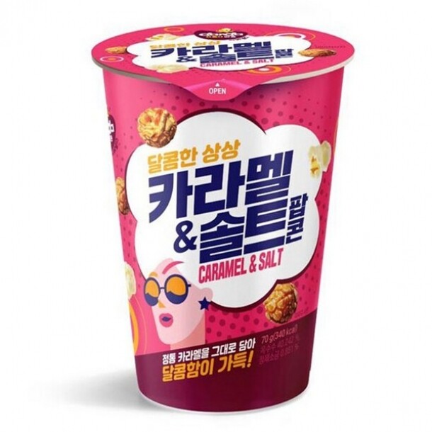 다르다 카라멜솔트 팝콘 70g L컵 제이앤이